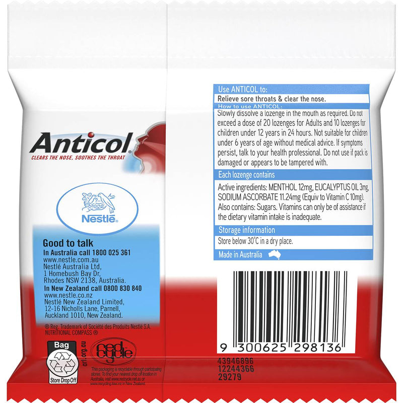 Anticol Throat Lozenge 3 Pack