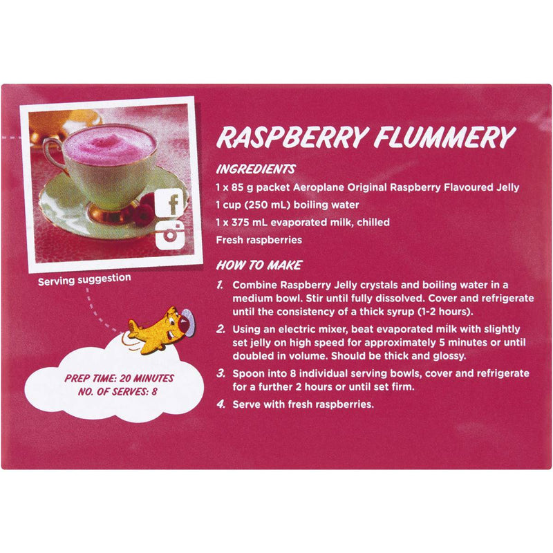 Aeroplane Original Raspberry Flavoured Jelly 85g