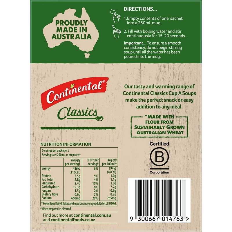 Continental Classics Cup A Soup Mild Chicken Curry 58g