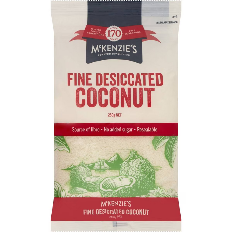 McKenzie's Fine Desiccated Coconut 250g