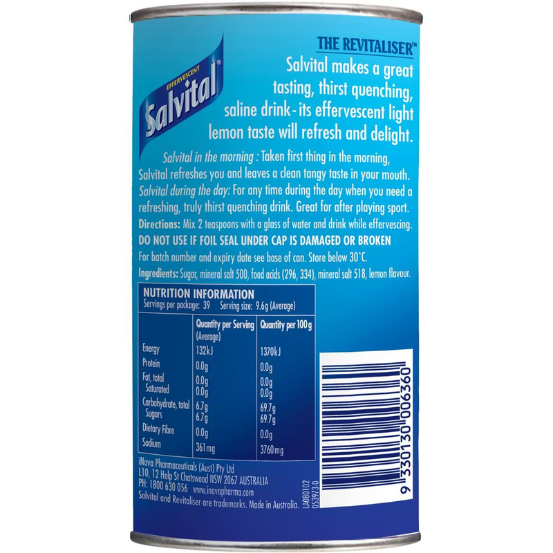 Salvital Salts Saline 375g