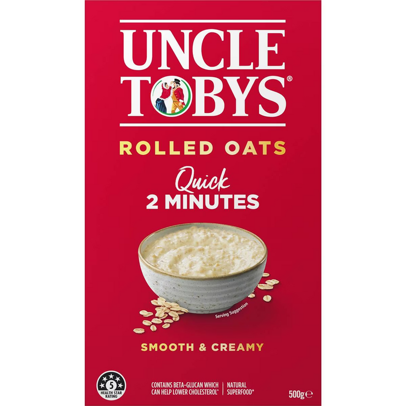 Uncle Tobys Oats Quick Oats Porridge Porridge 500g