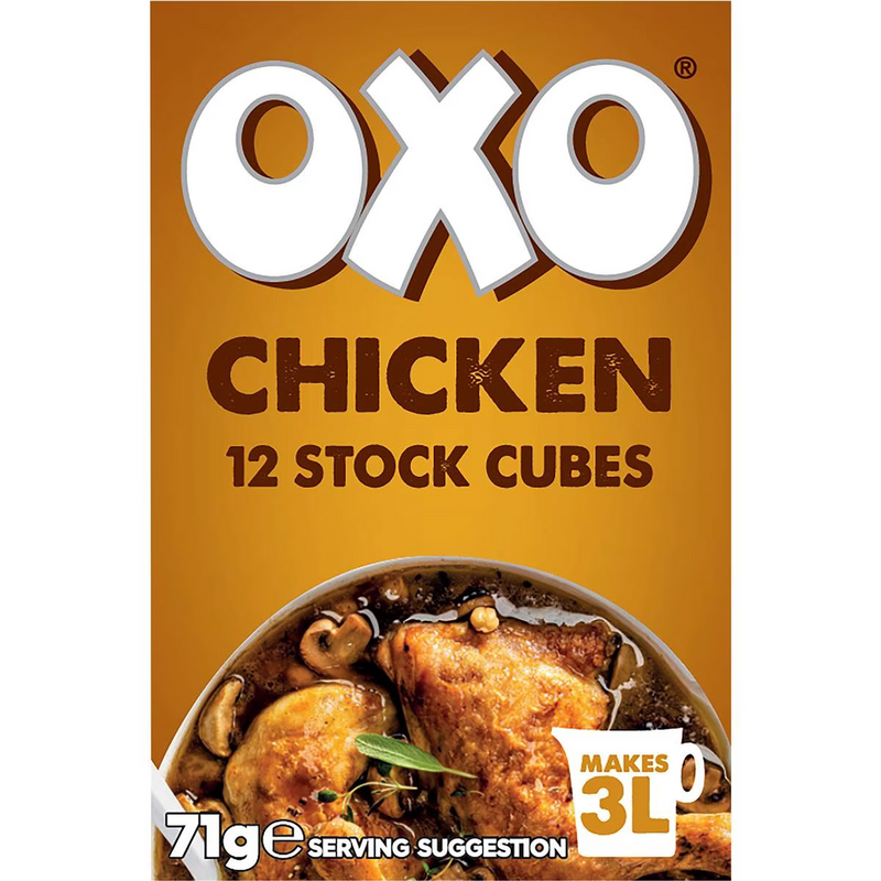 Oxo Chicken Flavour (12 Stock Cubes) 71g