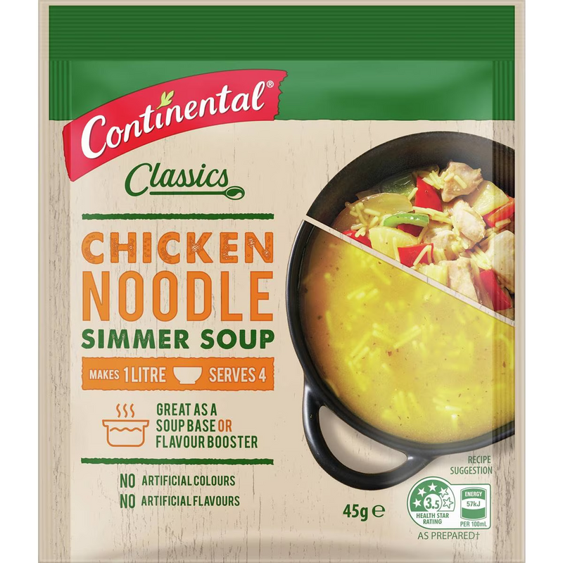 Continental Simmer Soup Chicken Noodle 45g