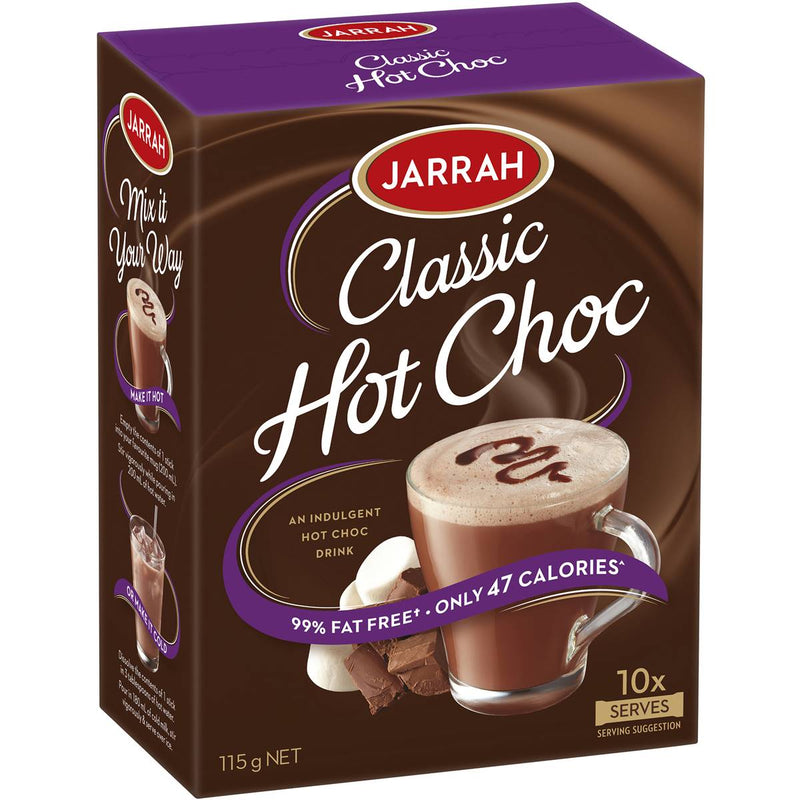 Jarrah Classic Hot Chocolate Sachets 10 Pack 115g