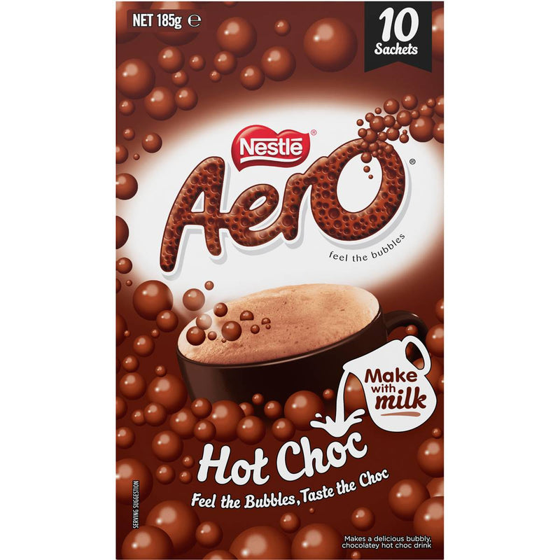 Nestle Aero Hot Chocolate 10 Sachets 185g