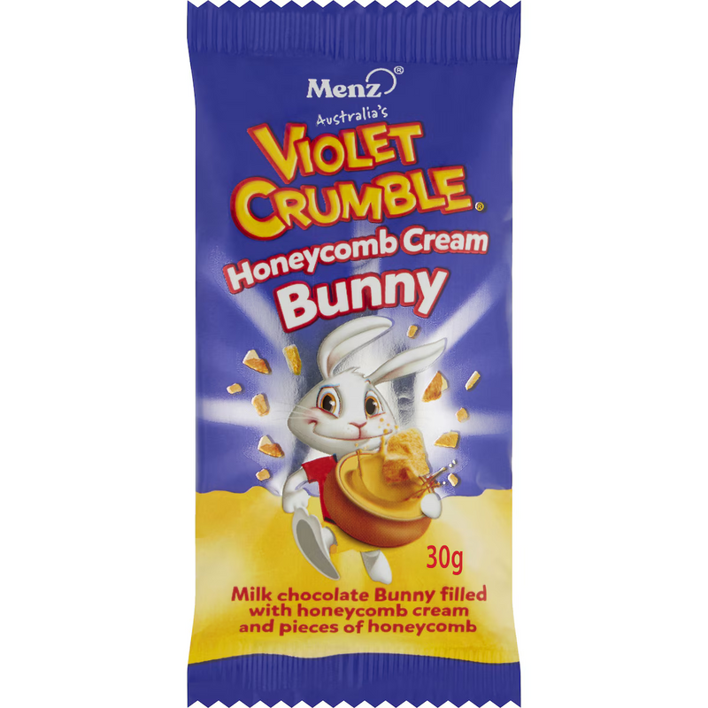 Violet Crumble Honeycomb Cream Bunny 30g