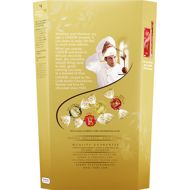 Lindt Lindor Assorted Chocolate Box 333g