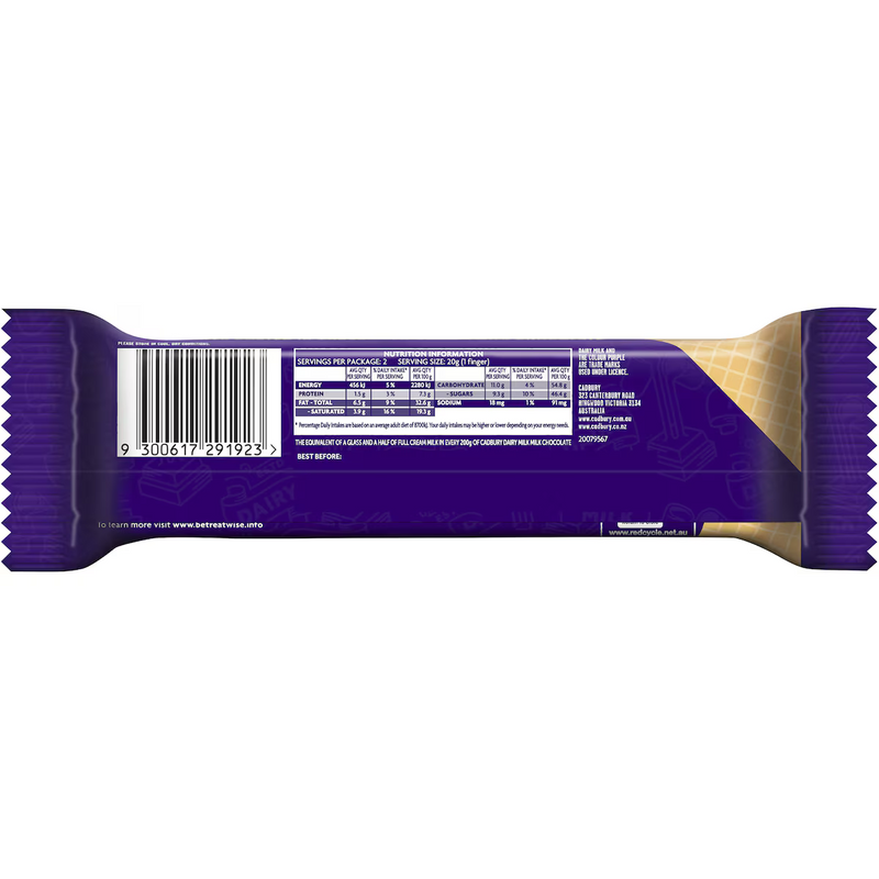 Cadbury Twirl Breakaway Chocolate Bar 40g