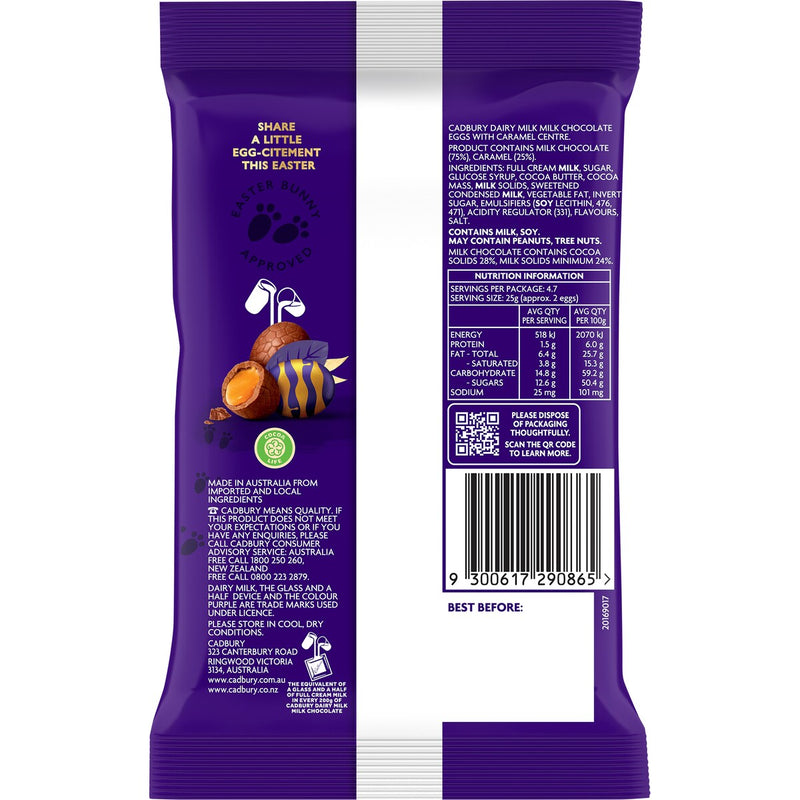 Cadbury Caramello Easter Egg Bag 117g