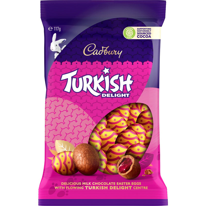 Cadbury Turkish Delight Easter Egg Bag 117g