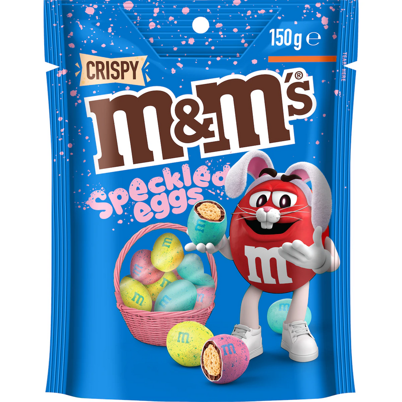 M&M's Crispy Speckled Chocolate Easter Eggs Bag 150g