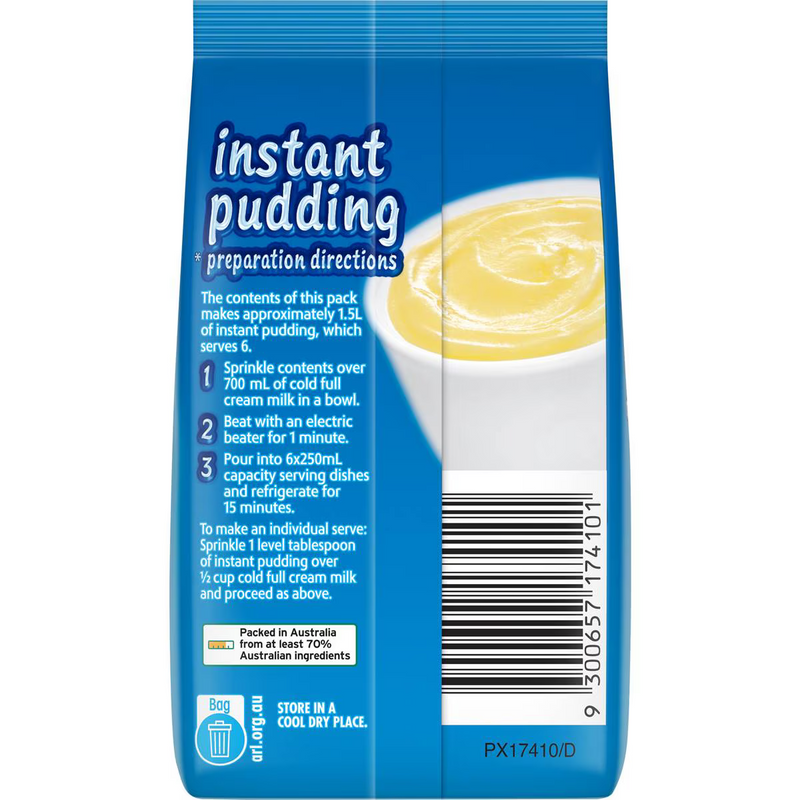 Cottee's Instant Pudding Vanilla 100g