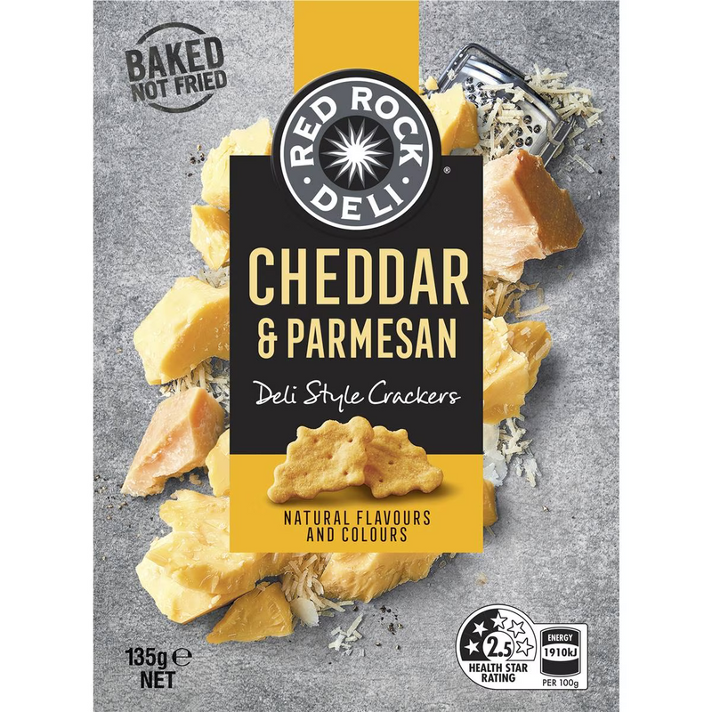 Red Rock Deli Cheddar & Parmesan 135g