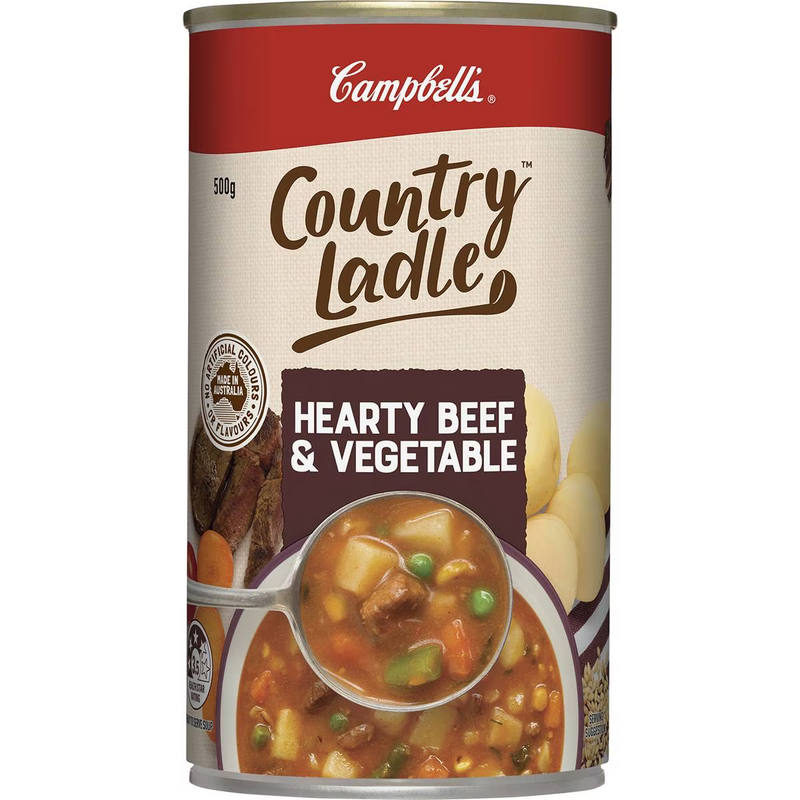 Campbell's Country Ladle Soup Hearty Beef & Vegetable 500g