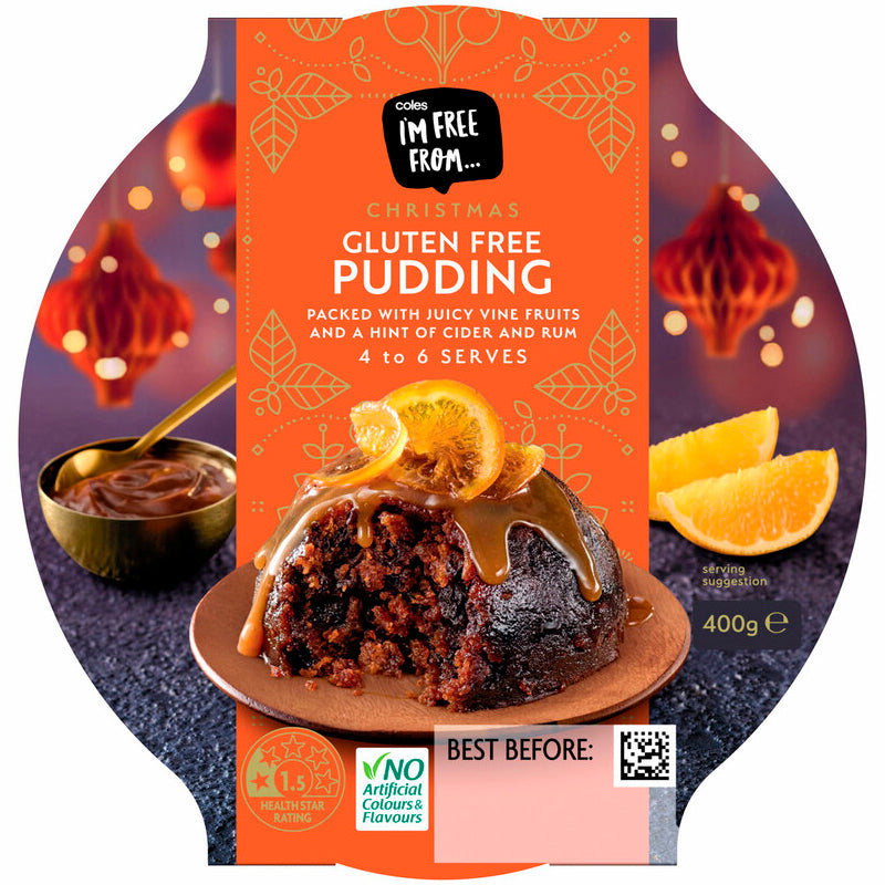 Coles Gluten Free Christmas Pudding 400g