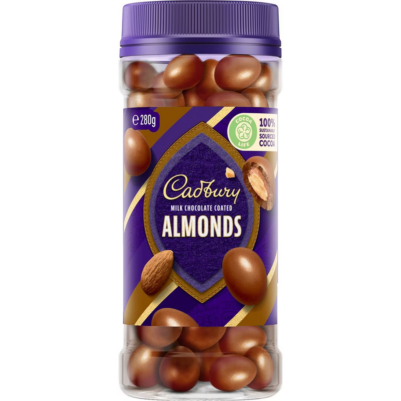 Cadbury Milk Chocolate Coated Almonds Jar 280g