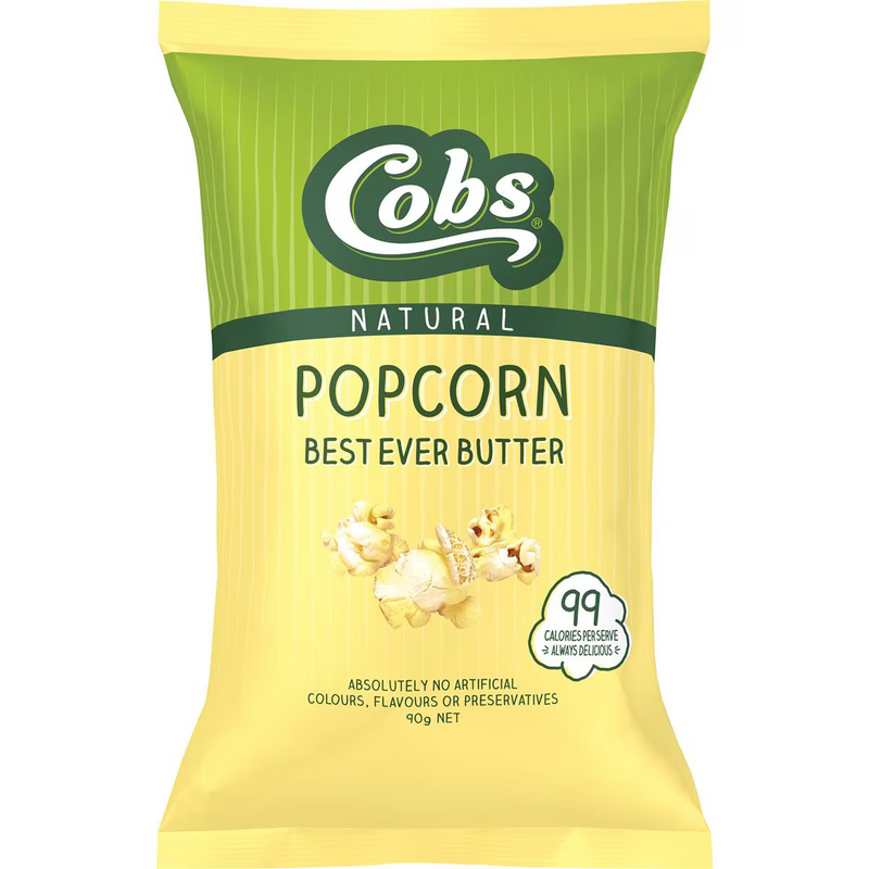 Cobs Natural Popcorn Best Ever Butter 90g