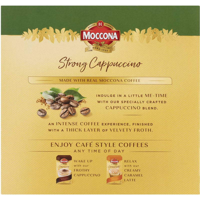 Moccona Strong Cappuccino Sachets 30 Pack 396g