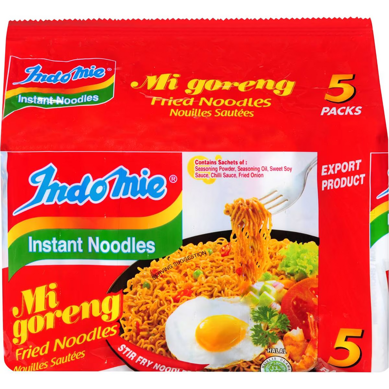Indomie Mi Goreng Instant Noodles 5 Pack 425g