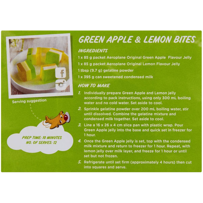 Aeroplane Original Green Apple Flavoured Jelly 85g