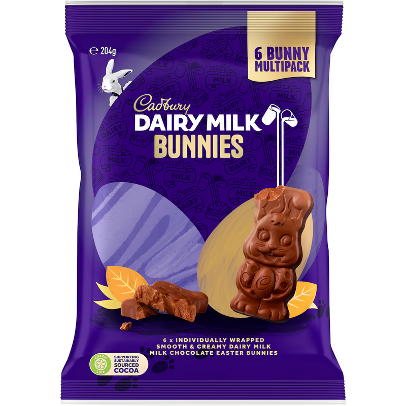 Cadbury Dairy Milk Bunny Sharepack 204g