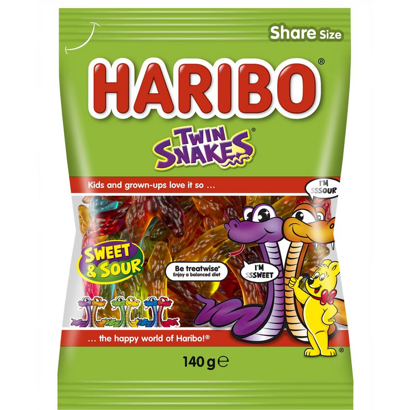 Haribo Twin Snakes 140g