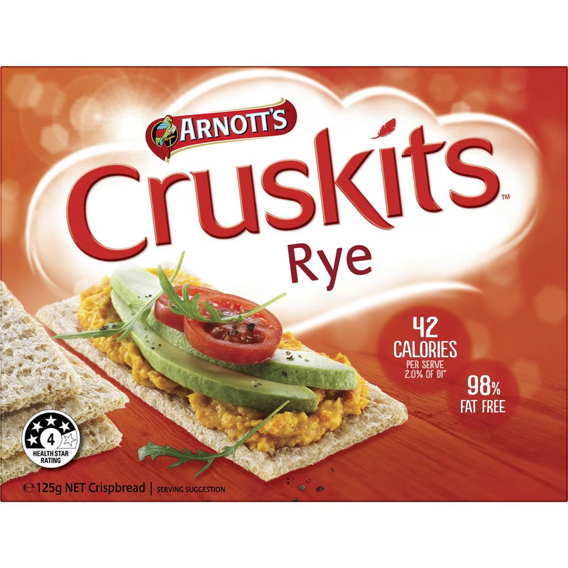 Arnott's Cruskits Rye 125g