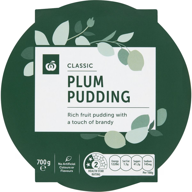 Woolworths Plum Pudding 700g