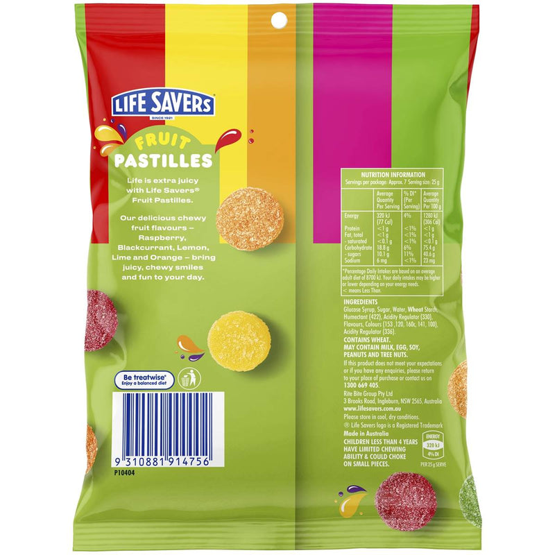 Lifesavers Fruit Pastilles 180g