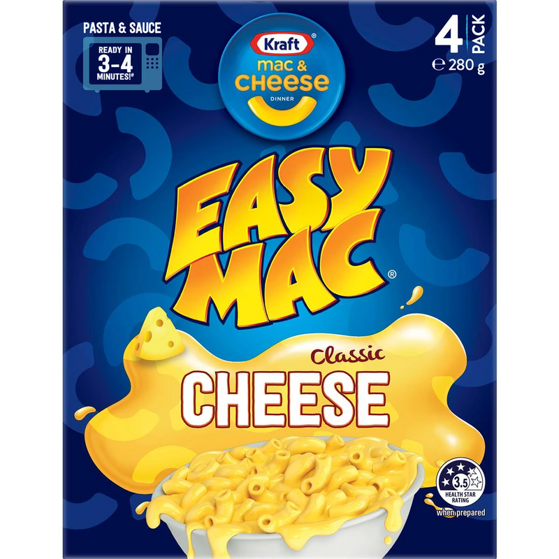 Kraft Easy Mac & Cheese Original Cheese Pasta 280g