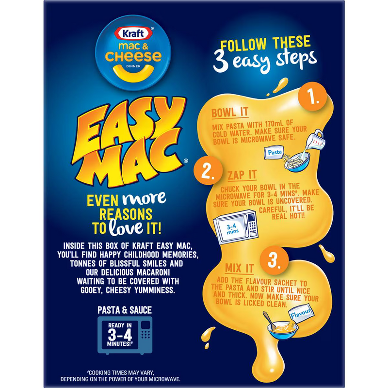 Kraft Easy Mac & Cheese Original Cheese Pasta 280g