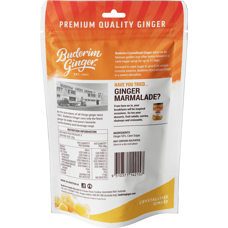 Buderim Ginger Crystallised Ginger 200g