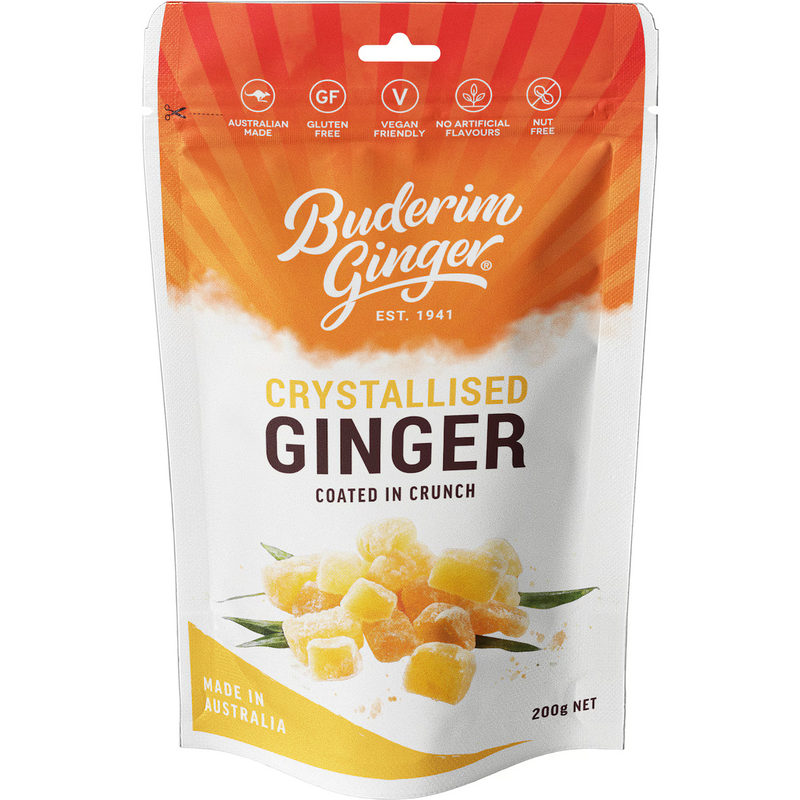 Buderim Ginger Crystallised Ginger 200g