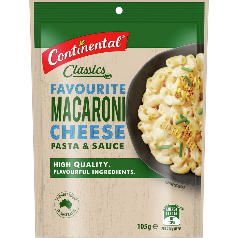 Continental Pasta & Sauce Macaroni Cheese 105g