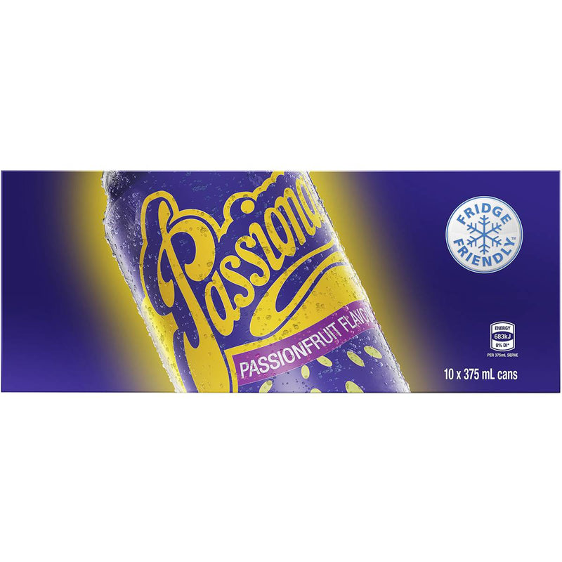 Passiona Passionfruit Soft Drink 375ml - 10 Pack