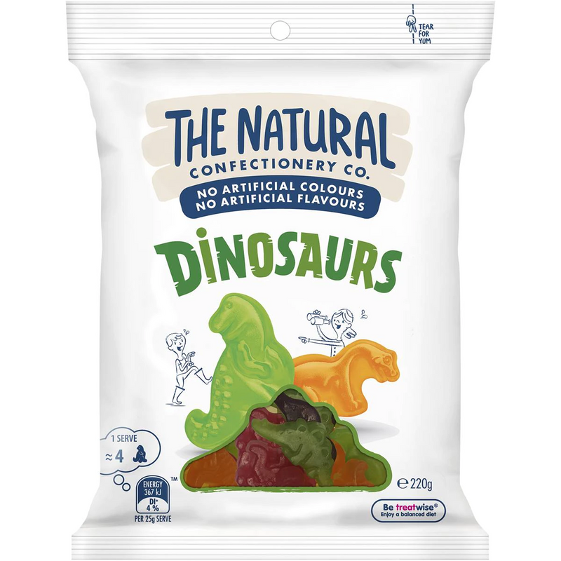 The Natural Confectionery Co. Dinosaurs Lollies 220g