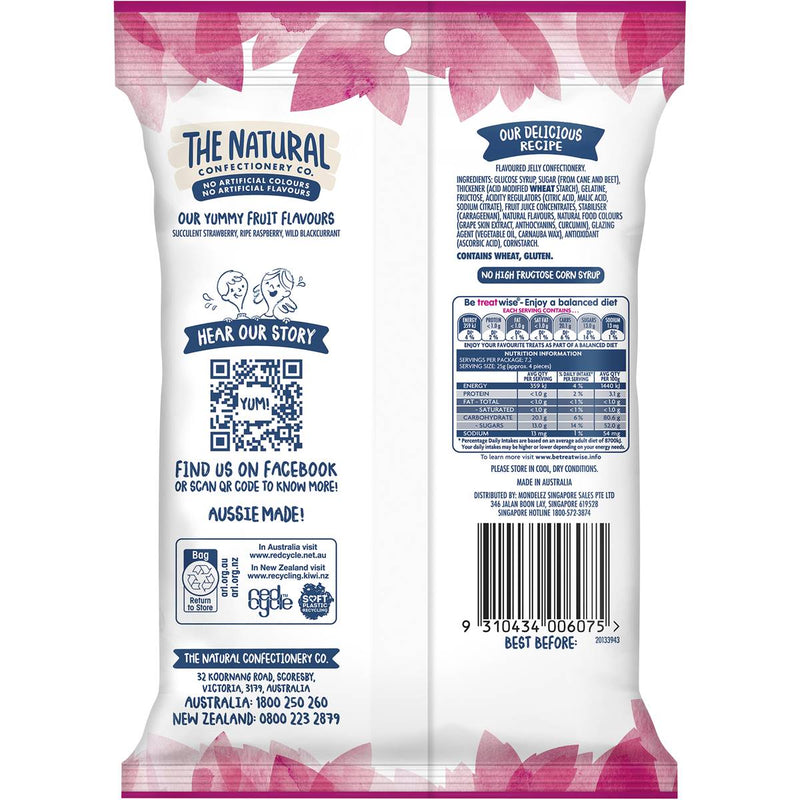 The Natural Confectionery Co. Berry Bliss Lollies 180g