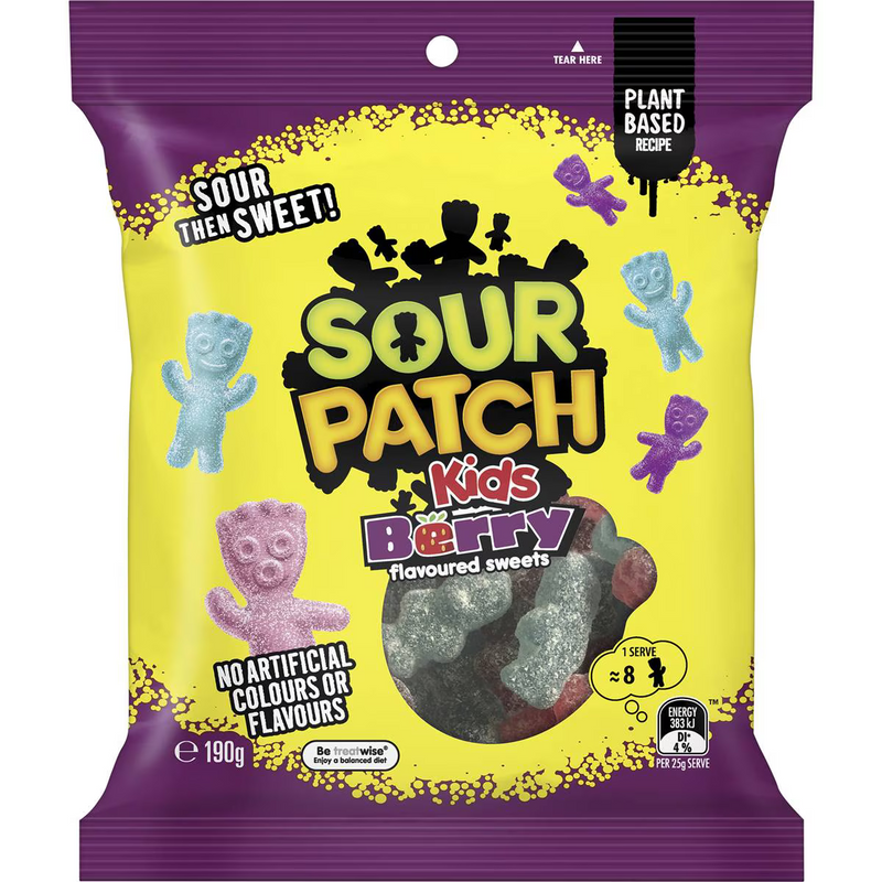 Sour Patch Kids Berry Lollies 190g