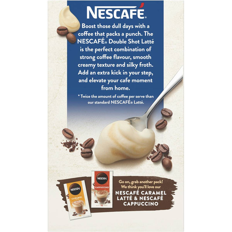 Nescafe Double Shot Latte Coffee Sachets 10 Pack 150g