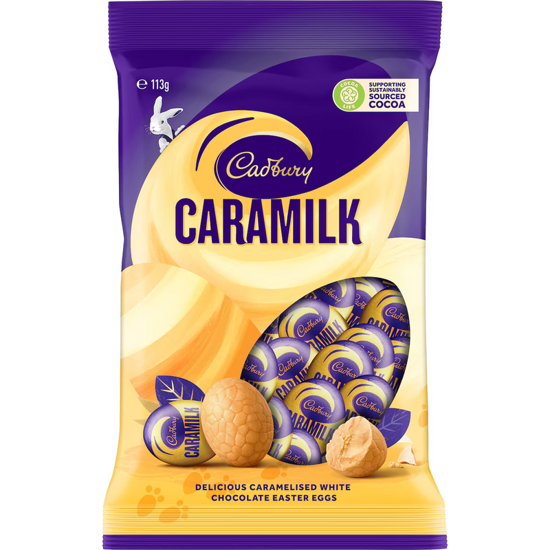 Cadbury Caramilk Easter Chocolate Eggs Bag 113g