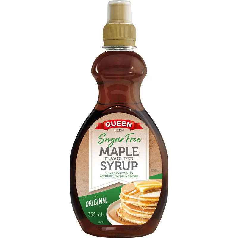 Queen Sugar Free Maple Flavoured Syrup 355ml