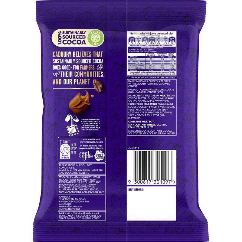 Cadbury Dairy Milk Caramello Chocolate Bites 142g