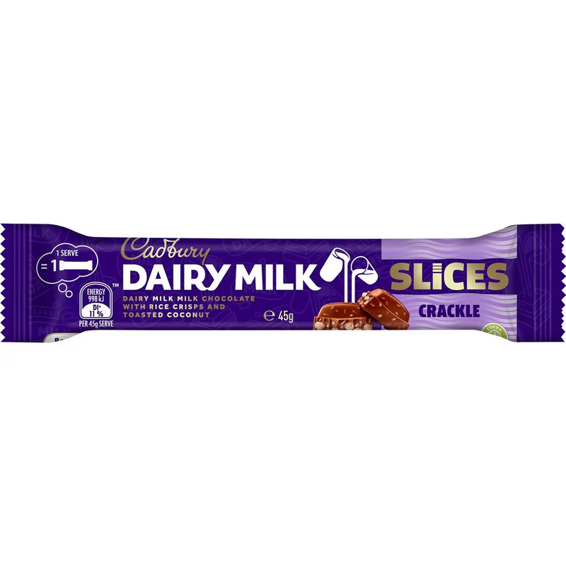 Cadbury Dairy Milk Slices Crackle 45g