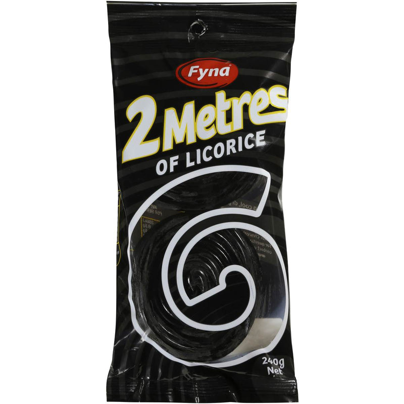 Fyna 2 Metre Liquorice Wheels 240g