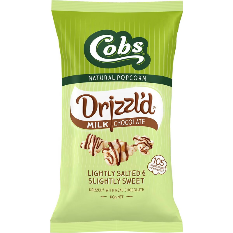 Cobs Drizzl'd Light Salted Slightly Sweet Popcorn 110g