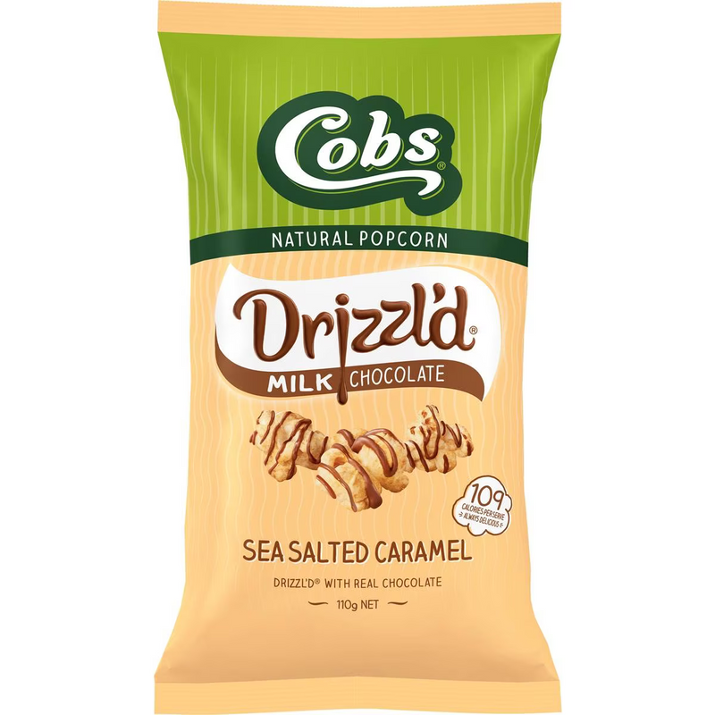 Cobs Drizzl'd Sea Salt Caramel Popcorn 110g