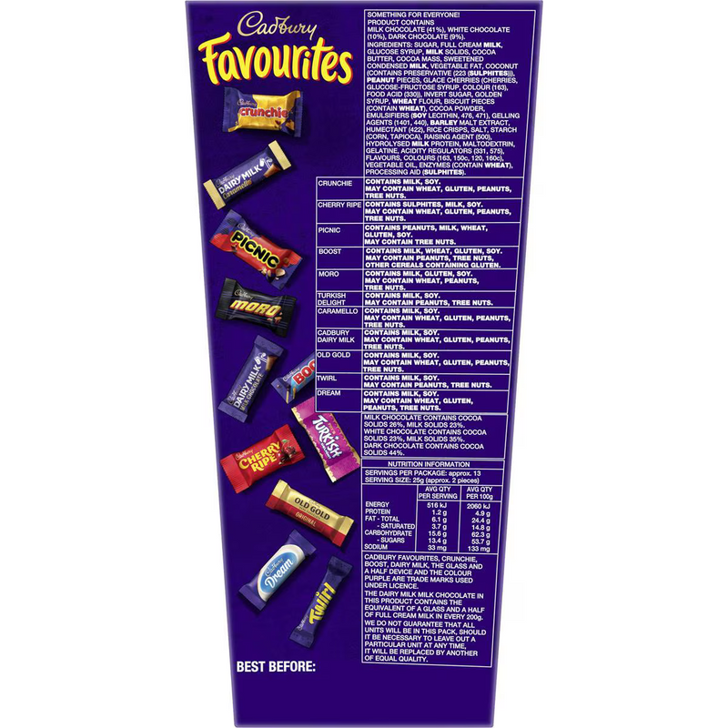 Cadbury Favourites Boxed Chocolate 340g