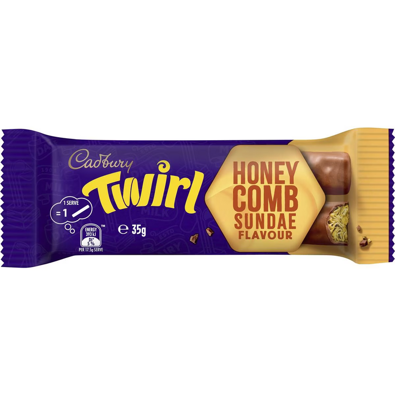 Cadbury Twirl Honeycomb Sundae Bar 35g