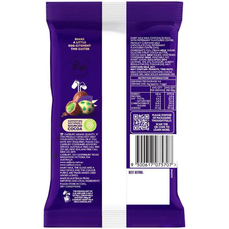 Cadbury Peppermint Eggs 115g